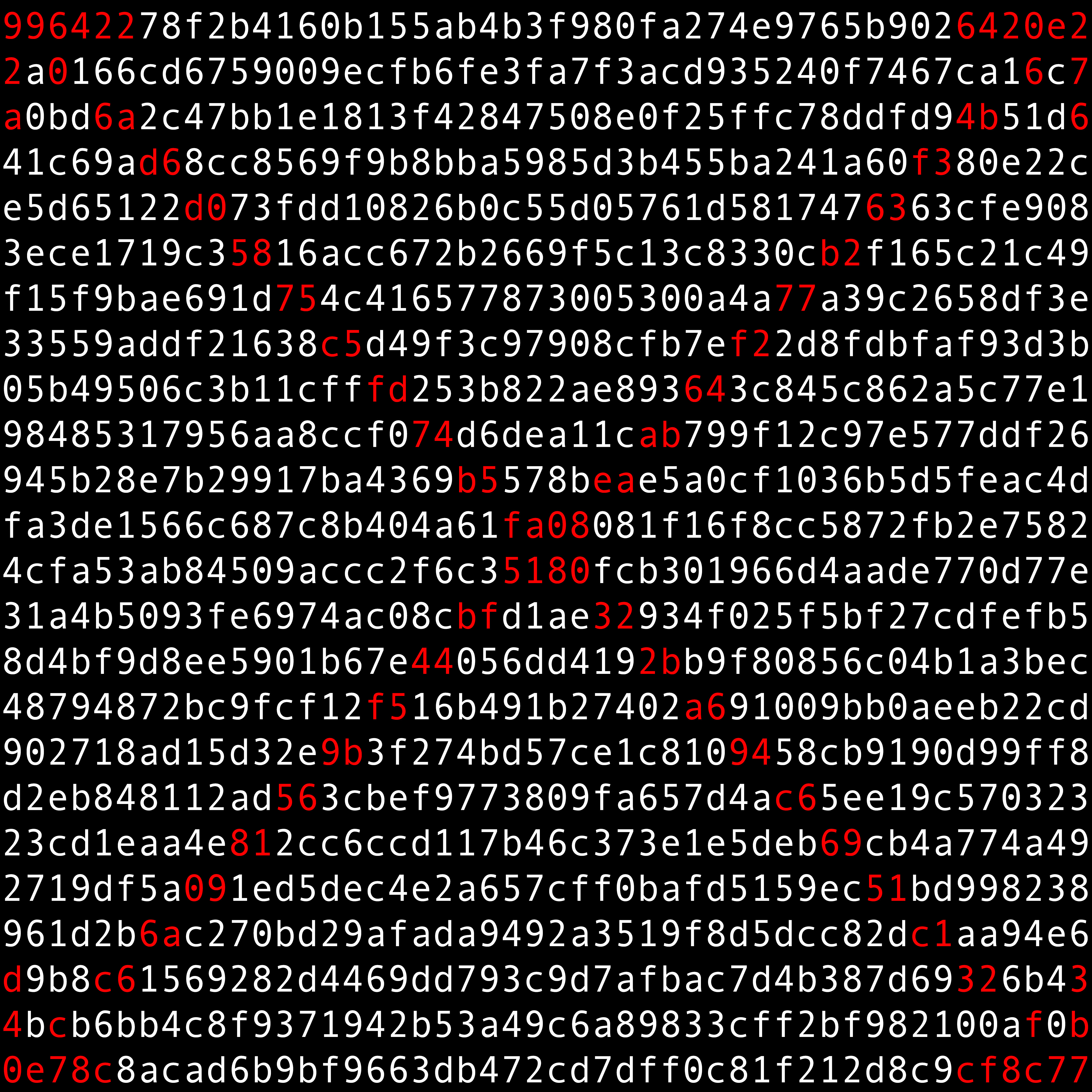 1111 #0101 by Kevin Abosch